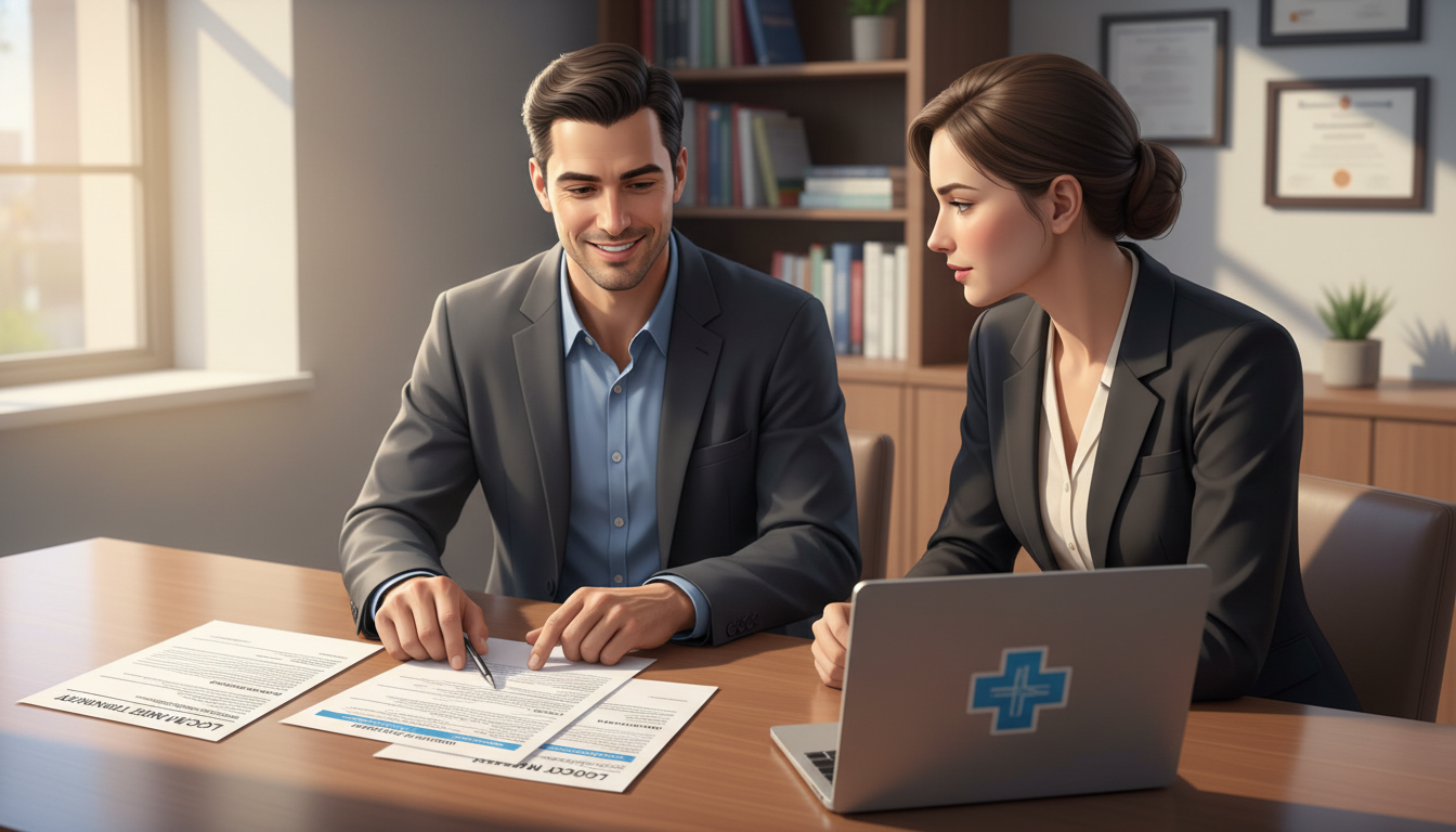 Psychiatrist reviewing locum contract with recruiter Psychiatrist reviewing locum contract with recruiter - psychiatry residency for Locum Tenens Opportunities in Psychiatry: A C