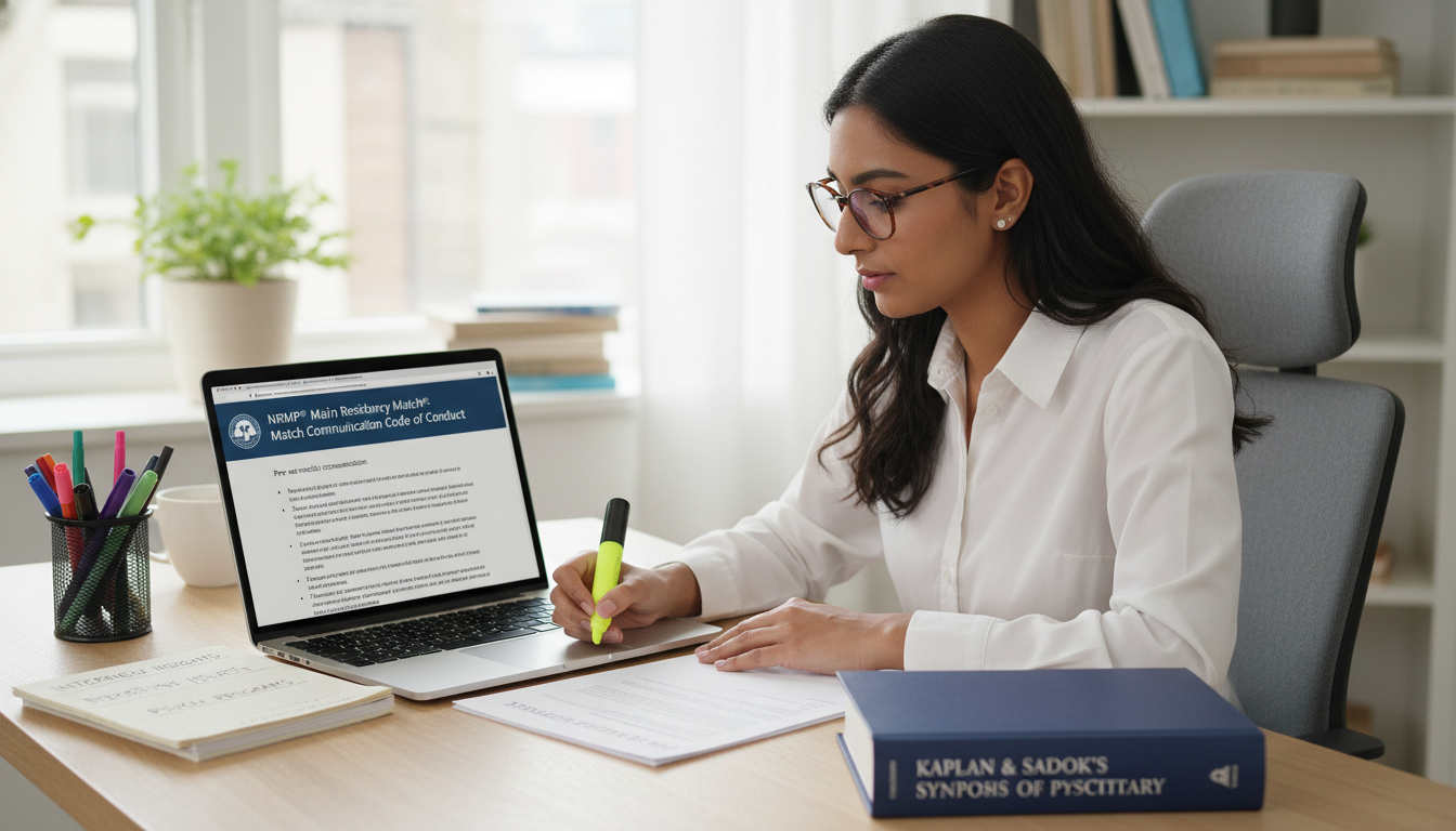 Residency applicant reviewing NRMP communication guidelines Residency applicant reviewing NRMP communication guidelines - psychiatry residency for Pre-Match Communication in Psychiatry: