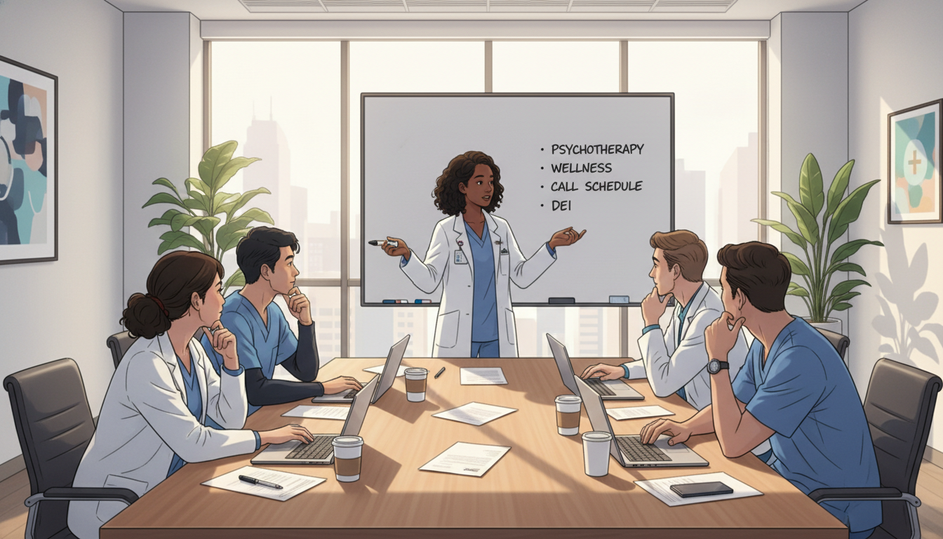 Residents discussing psychiatry residency program culture and training Residents discussing psychiatry residency program culture and training - psychiatry residency for How to Research Programs in