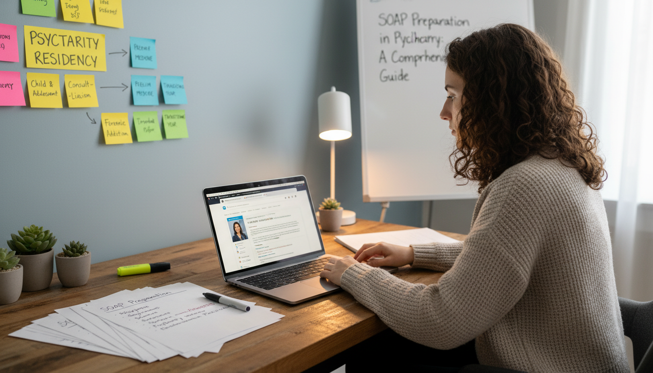 Medical graduate planning SOAP strategy for psychiatry residency - psychiatry residency for SOAP Preparation in Psychiatry: A