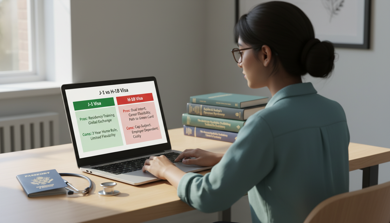 Comparison of J-1 vs H-1B visa options for psychiatry residency applicants Comparison of J-1 vs H-1B visa options for psychiatry residency applicants - psychiatry residency for Visa Navigation for Res