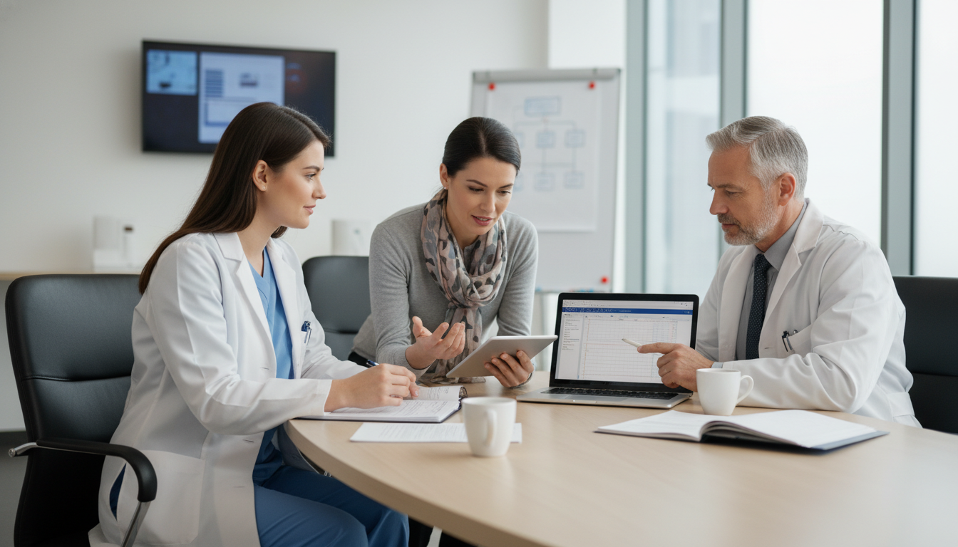 Psychiatry resident working with attending and interdisciplinary team Psychiatry resident working with attending and interdisciplinary team - psychiatry residency for Work-Life Balance Assessment