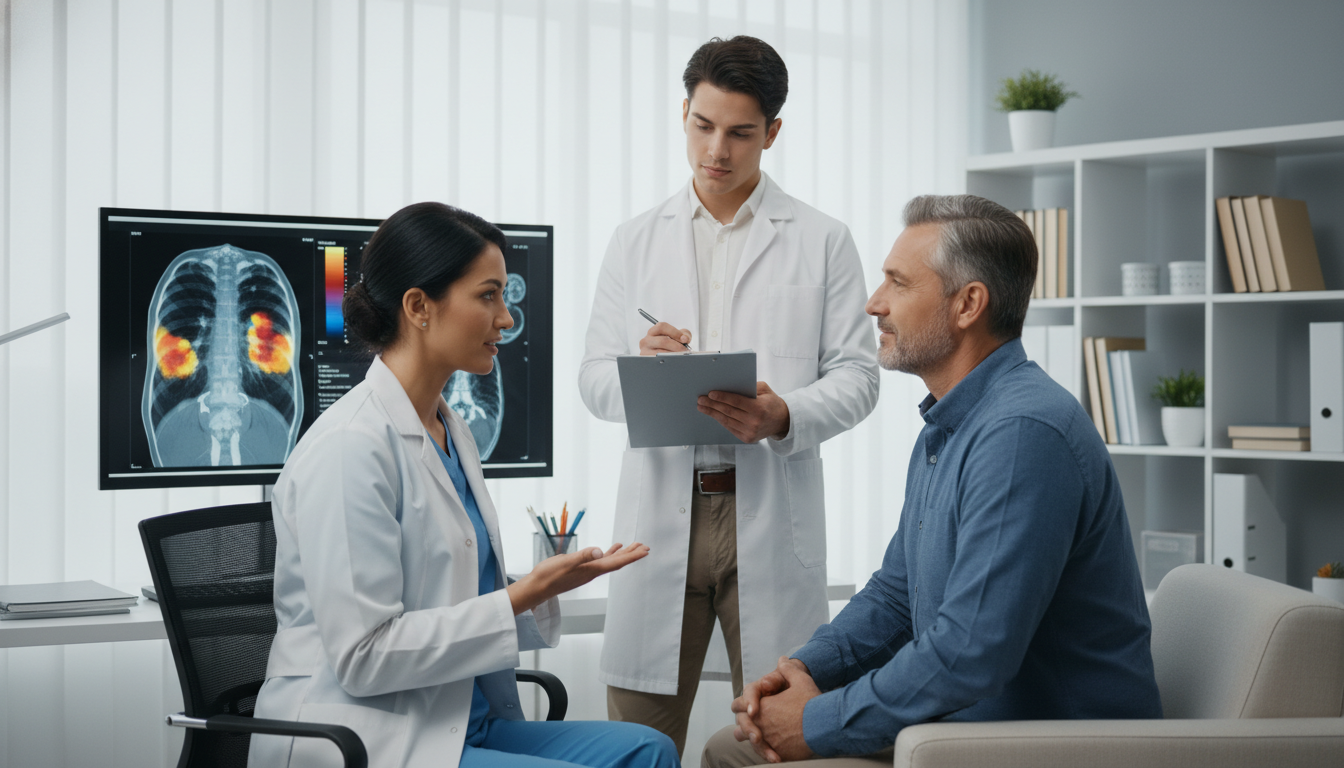 Radiation oncology clinic day with student observing patient consultation Radiation oncology clinic day with student observing patient consultation - radiation oncology residency for Medical Shadowin