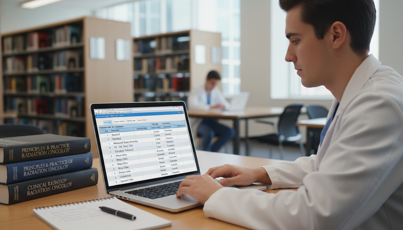 Medical student building a residency program research spreadsheet Medical student building a residency program research spreadsheet - radiation oncology residency for How to Research Programs