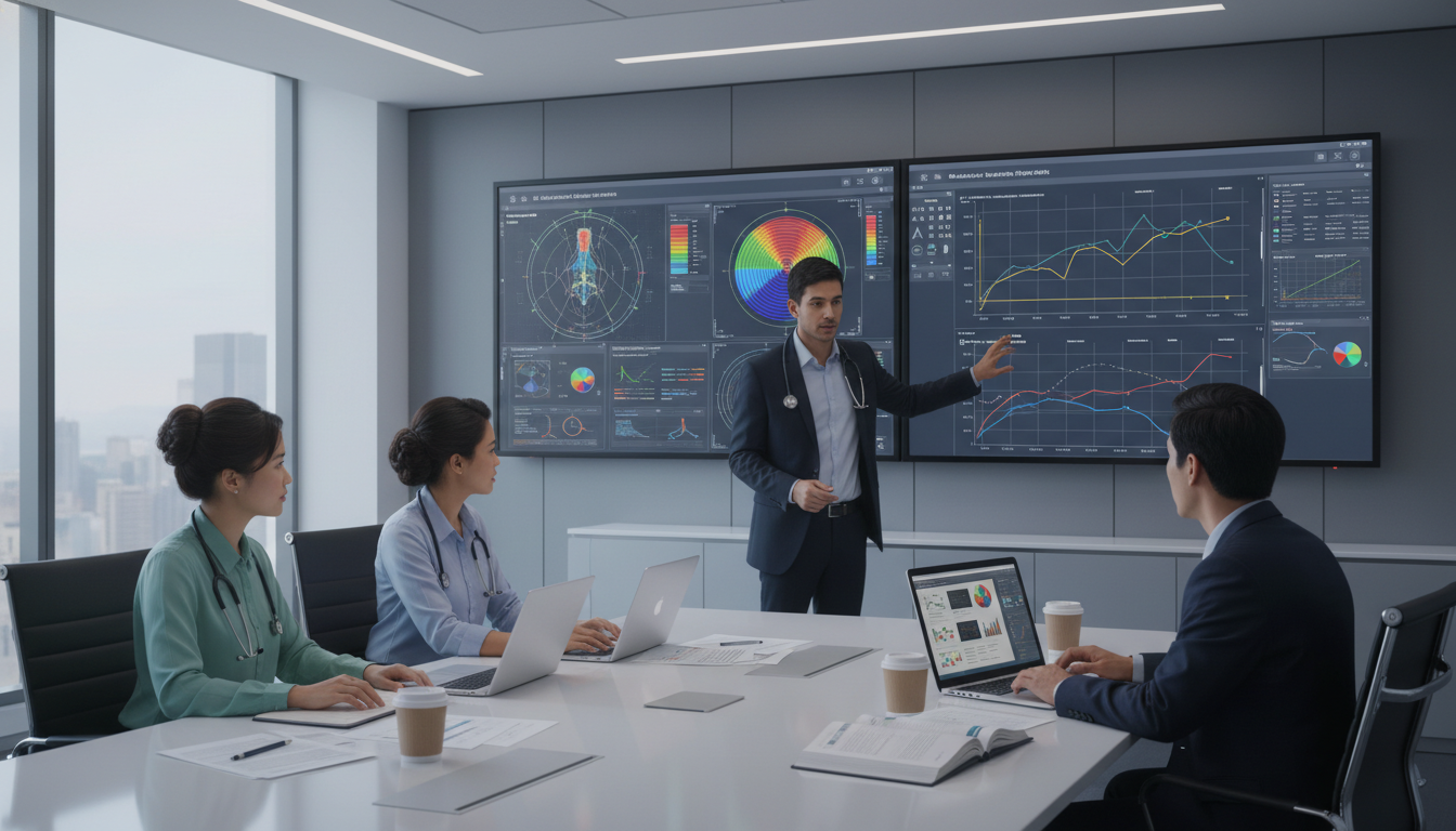 Radiation oncology residents collaborating on research and reviewing treatment plans - radiation oncology residency for Resea