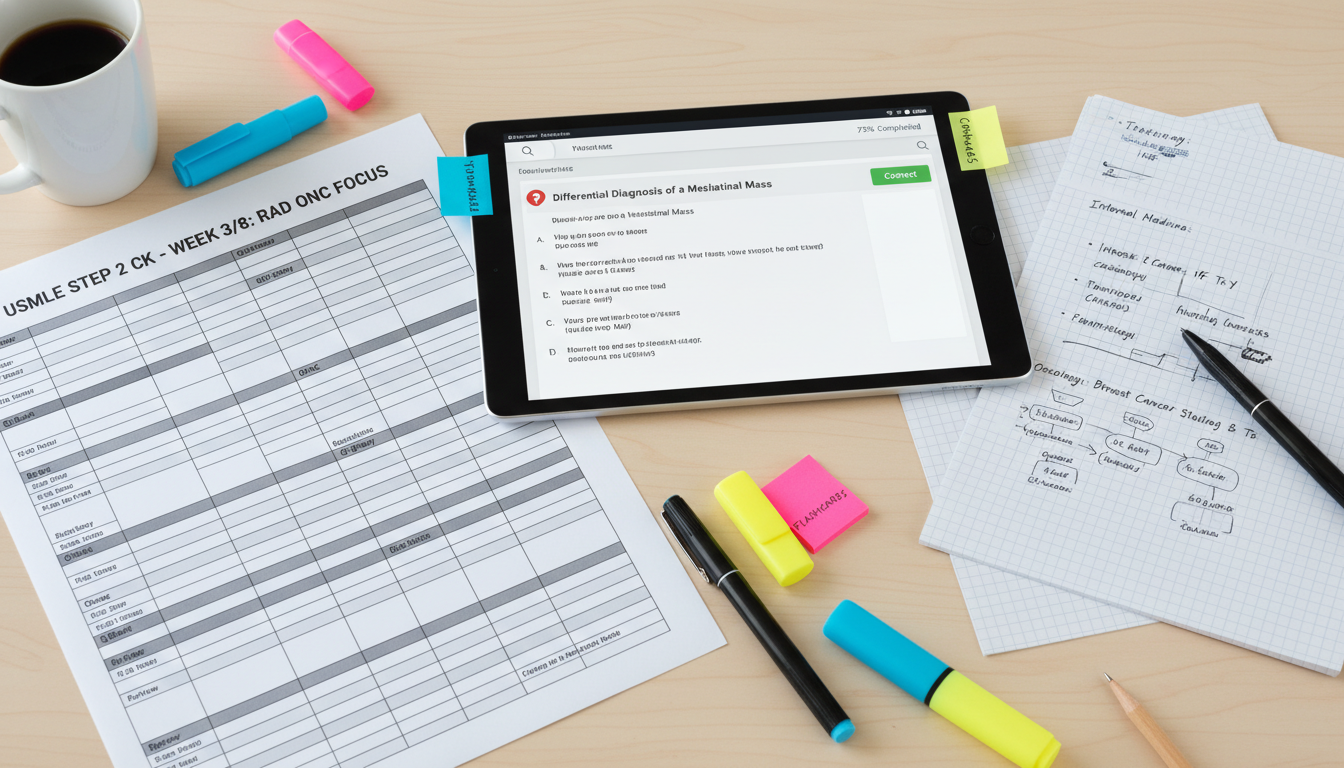 USMLE Step 2 CK study schedule and question bank review USMLE Step 2 CK study schedule and question bank review - radiation oncology residency for USMLE Step 2 CK Preparation in Rad