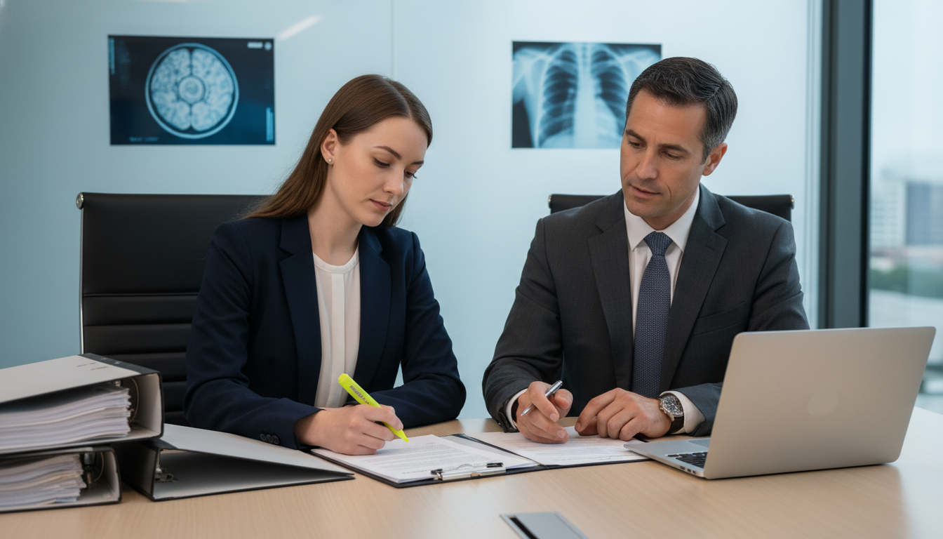 Radiology resident discussing contract terms with attorney Radiology resident discussing contract terms with attorney - radiology residency for Physician Contract Negotiation in Diagno