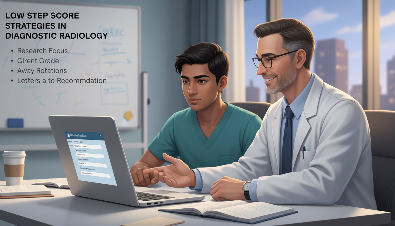 Medical student meeting with radiology mentor to discuss residency application Medical student meeting with radiology mentor to discuss residency application - radiology residency for Low Step Score Strat
