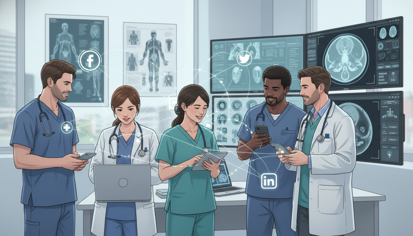 Radiology professionals networking on digital platforms Radiology professionals networking on digital platforms - radiology residency for Networking in Medicine in Diagnostic Radiol