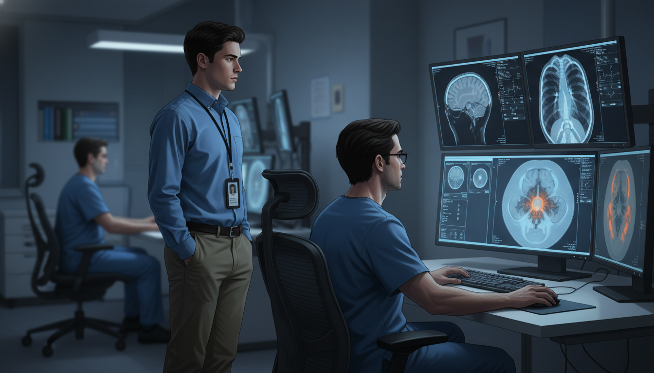 Premed student shadowing in a hospital radiology department Premed student shadowing in a hospital radiology department - radiology residency for Pre-Med Preparation in Diagnostic Radio