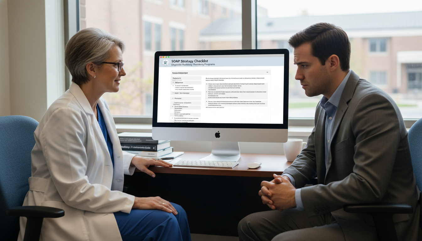 Advisor counseling unmatched radiology applicant during SOAP - radiology residency for SOAP Preparation in Diagnostic Radiolo