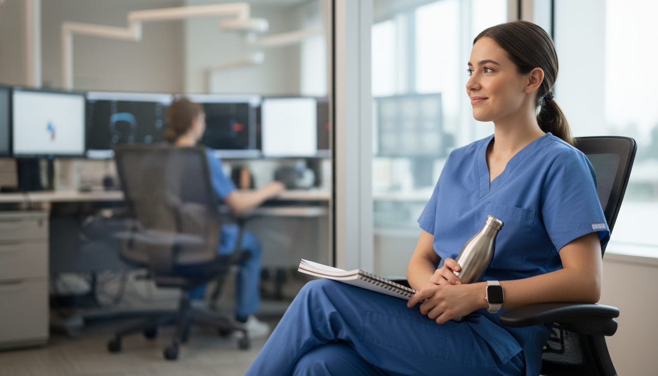 Radiology resident taking a short wellness break - radiology residency for Managing Residency Work Hours in Diagnostic Radiol