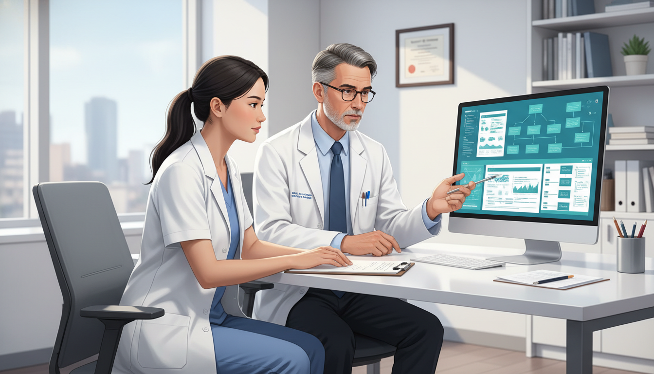 Transitional year resident meeting with an academic physician mentor Transitional year resident meeting with an academic physician mentor - transitional year residency for Academic vs Private Pr