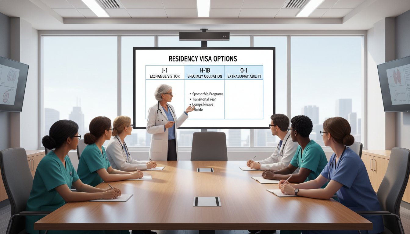 Teaching hospital environment with residents and faculty discussing transitional year training Teaching hospital environment with residents and faculty discussing transitional year training - transitional year residency