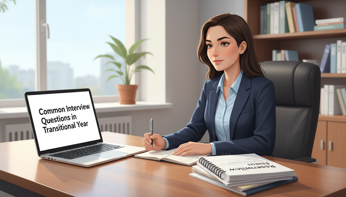 Medical student preparing for a residency interview - transitional year residency for Common Interview Questions in Transitio