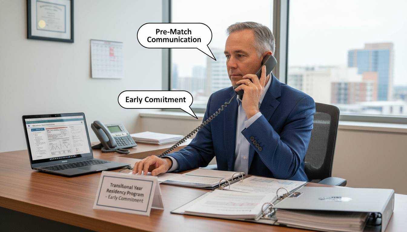 Residency program director calling an applicant about pre-match communication Residency program director calling an applicant about pre-match communication - transitional year residency for Pre-Match Com