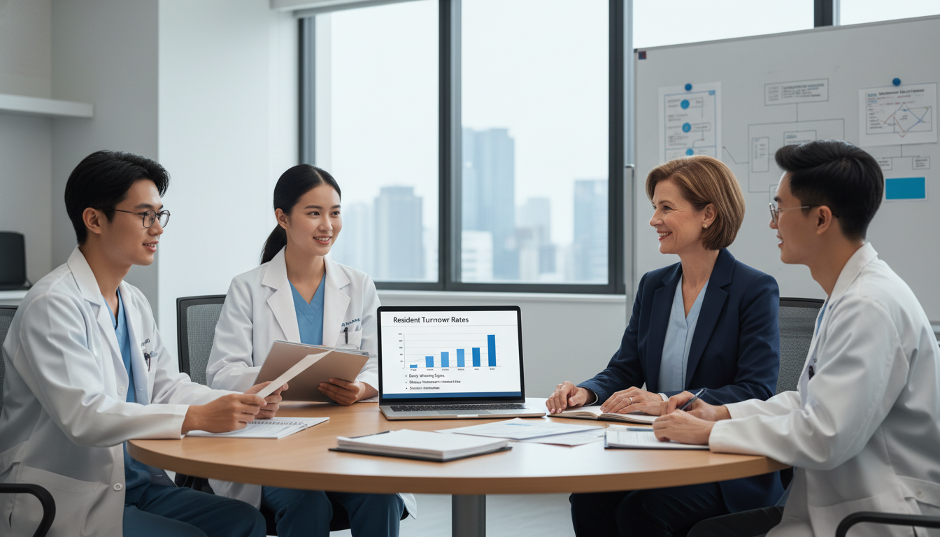 Transitional year residents meeting with program director about program changes Transitional year residents meeting with program director about program changes - transitional year residency for Resident Tu