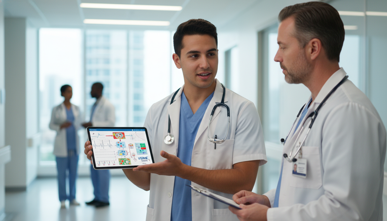 Resident using clinical cases to reinforce USMLE Step 1 concepts Resident using clinical cases to reinforce USMLE Step 1 concepts - transitional year residency for USMLE Step 1 Preparation i