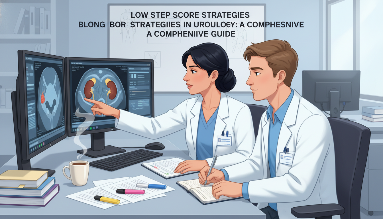 Urology resident and medical student reviewing imaging together - urology residency for Low Step Score Strategies in Urology: