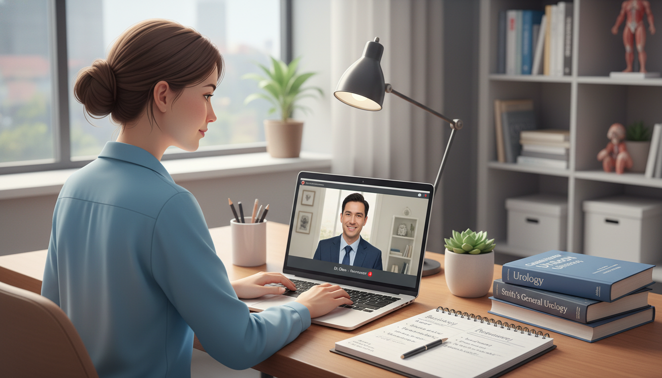 Medical student preparing for virtual urology residency interviews - urology residency for Pre-Interview Preparation in Urolo