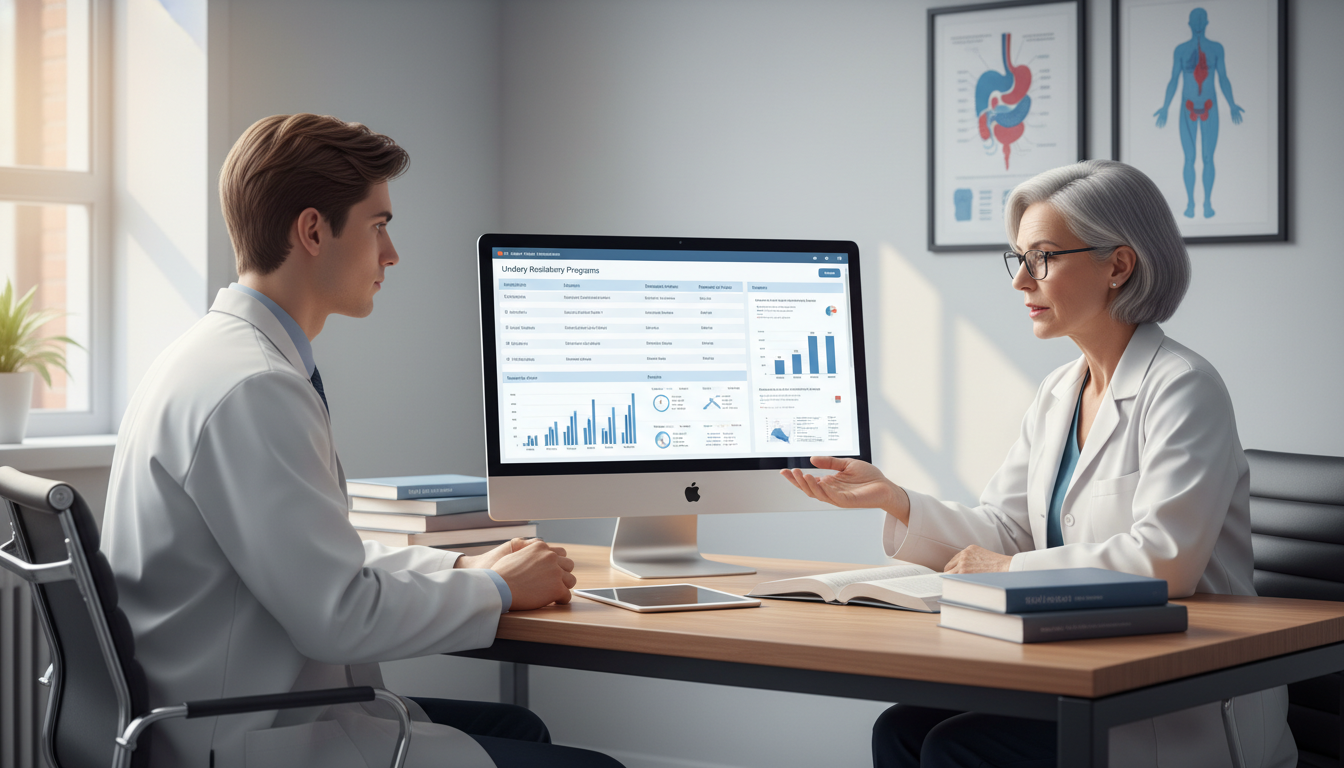 Medical student discussing residency program strategy with urology mentor Medical student discussing residency program strategy with urology mentor - urology residency for How to Research Programs in