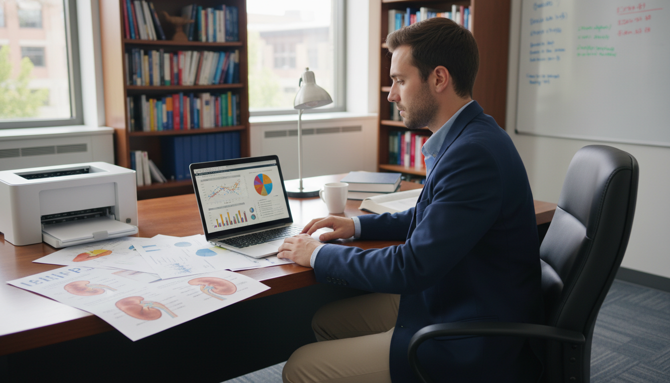 Medical student conducting data analysis for urology research Medical student conducting data analysis for urology research - urology residency for Research Profile Building in Urology: A