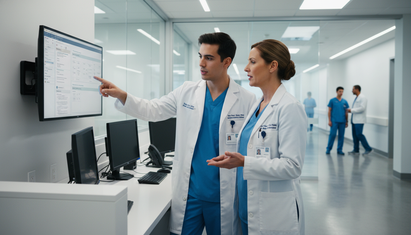 Vascular surgery resident discussing risk management with attending Vascular surgery resident discussing risk management with attending - vascular surgery residency for Malpractice Insurance Gu