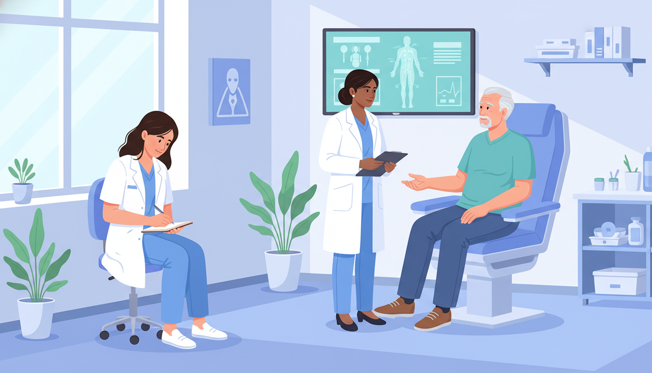 Medical student taking notes while shadowing in vascular surgery clinic Medical student taking notes while shadowing in vascular surgery clinic - vascular surgery residency for Medical Shadowing Ex