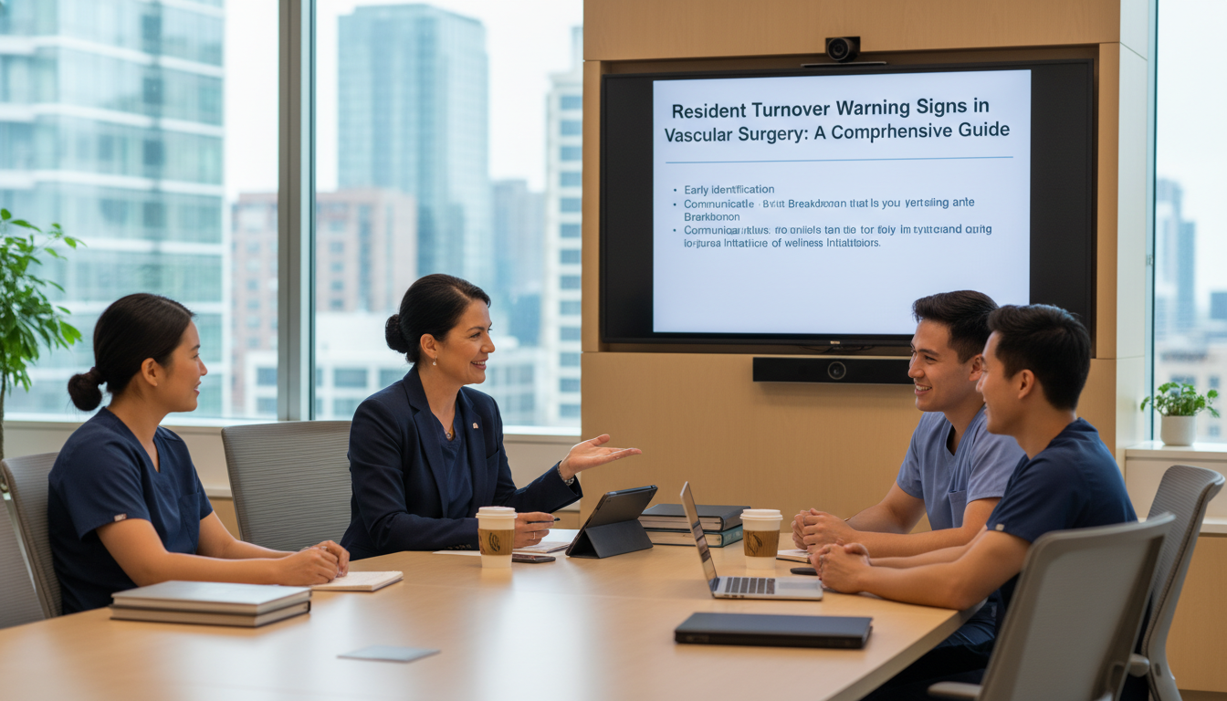 Program director meeting with vascular surgery residents Program director meeting with vascular surgery residents - vascular surgery residency for Resident Turnover Warning Signs in