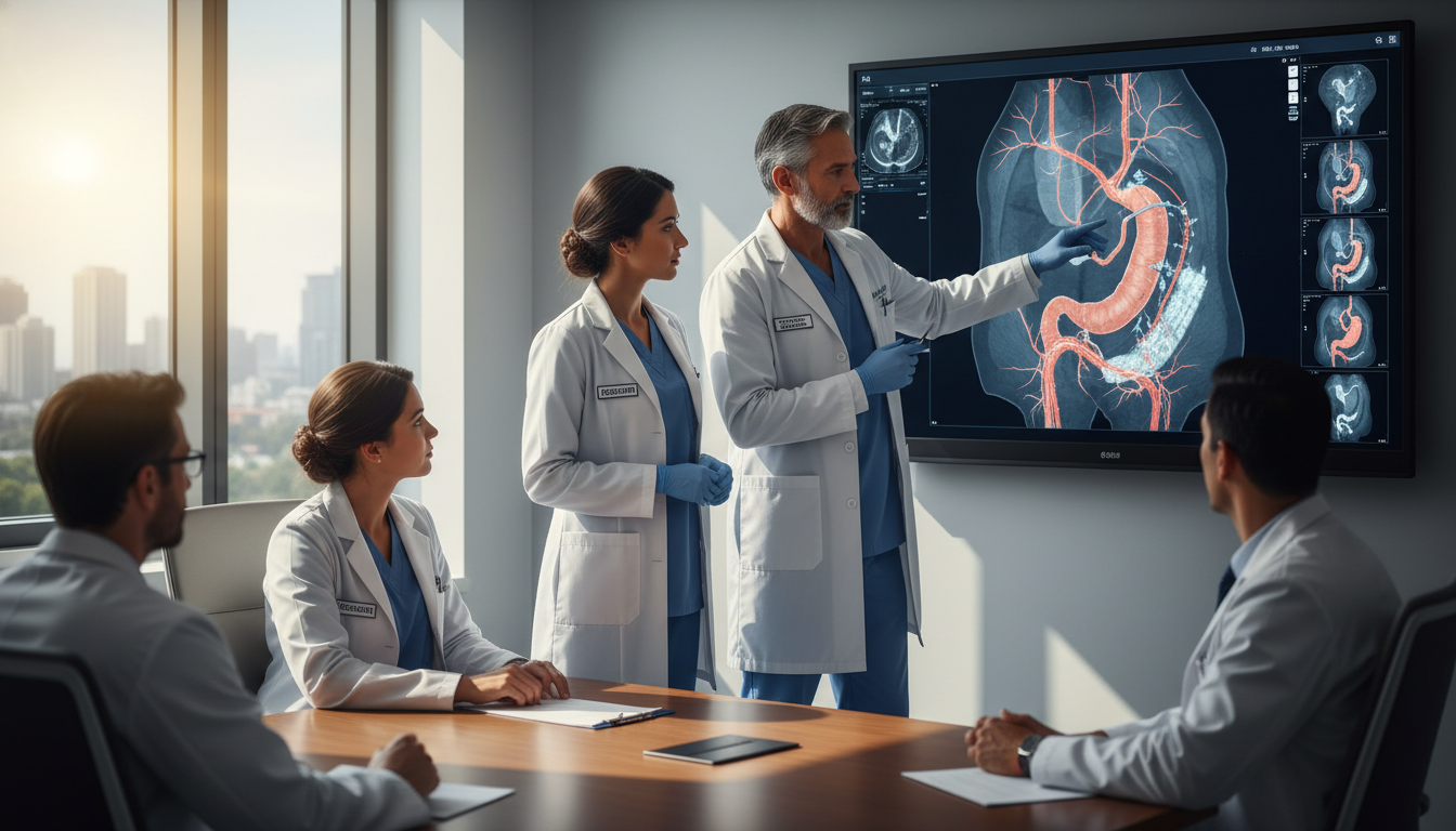 Vascular surgery resident reviewing imaging with attending Vascular surgery resident reviewing imaging with attending - vascular surgery residency for Surgical Fellowship Pathways in V