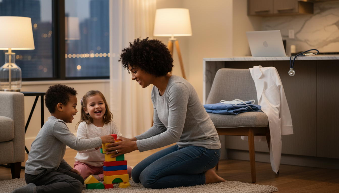 Vascular surgeon enjoying time with family after work Vascular surgeon enjoying time with family after work - vascular surgery residency for Work-Life Balance Assessment in Vascul