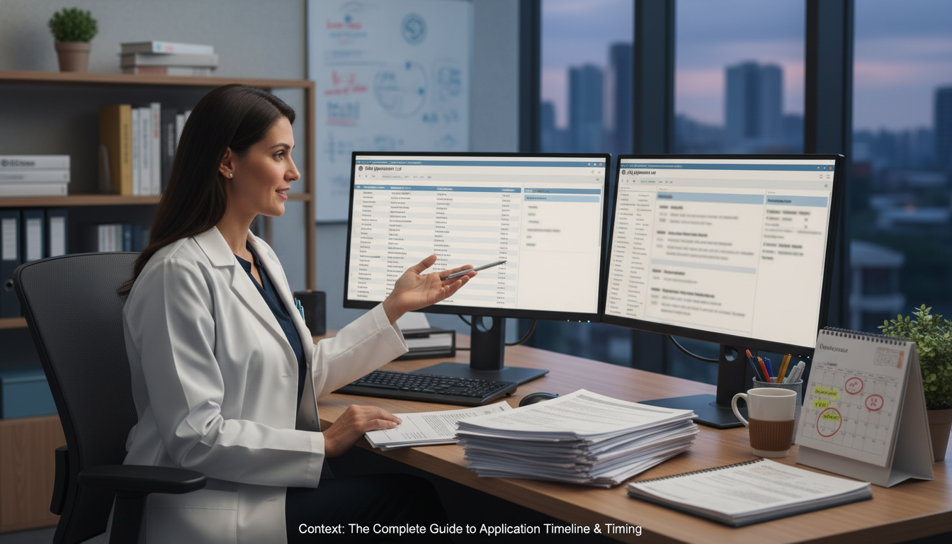 Residency program coordinator reviewing ERAS applications Residency program coordinator reviewing ERAS applications - when to submit ERAS for The Complete Guide to Application Timelin