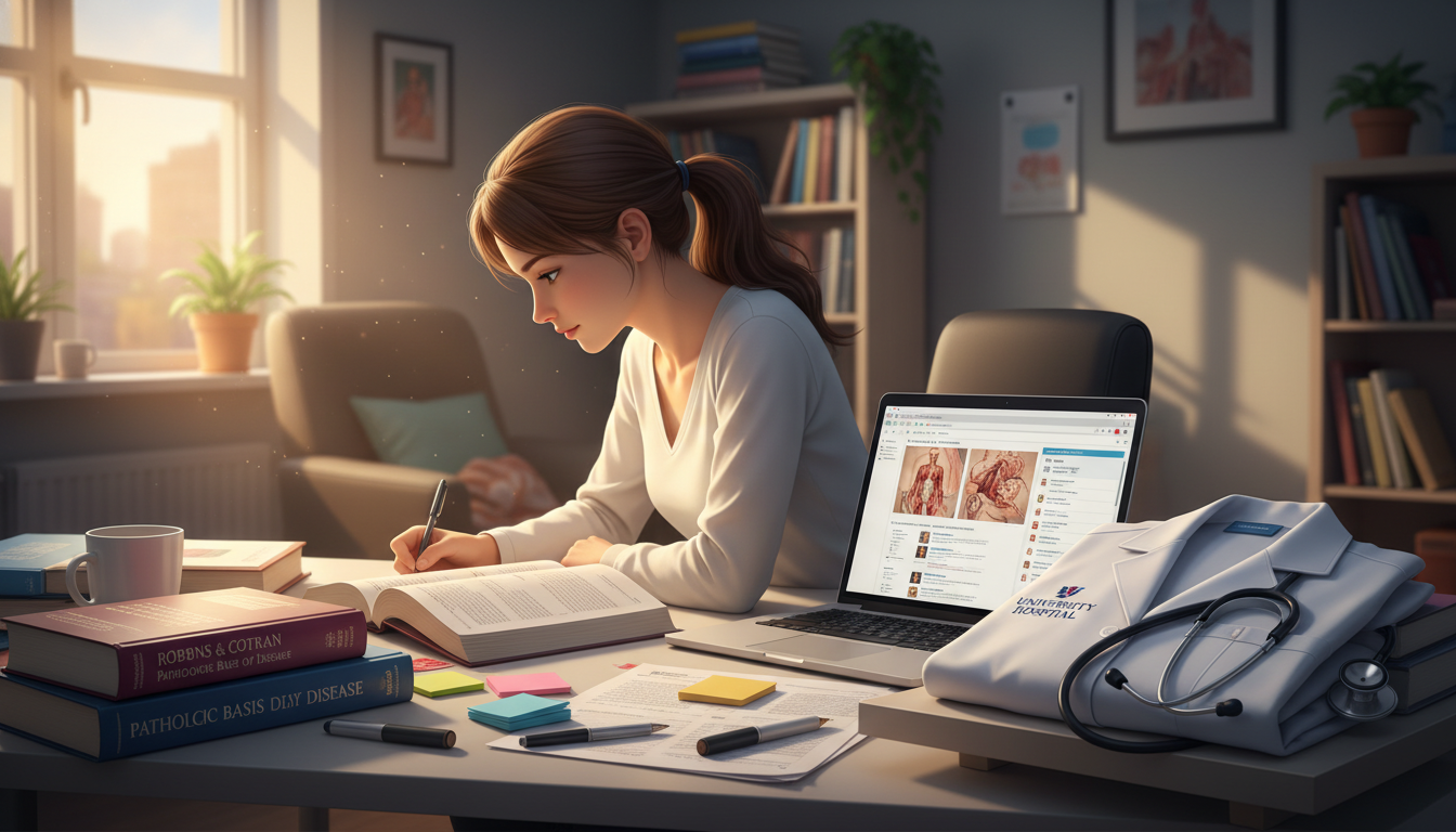 Medical student preparing for clinical rotations with textbooks and digital tools Medical student preparing for clinical rotations with textbooks and digital tools - clinical rotations tips for The Complete