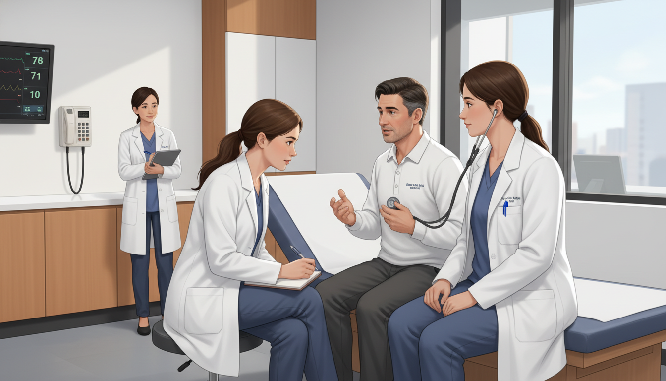 Medical students practicing clinical skills together Medical students practicing clinical skills together - first year medical school for The Complete Guide to Surviving First Ye