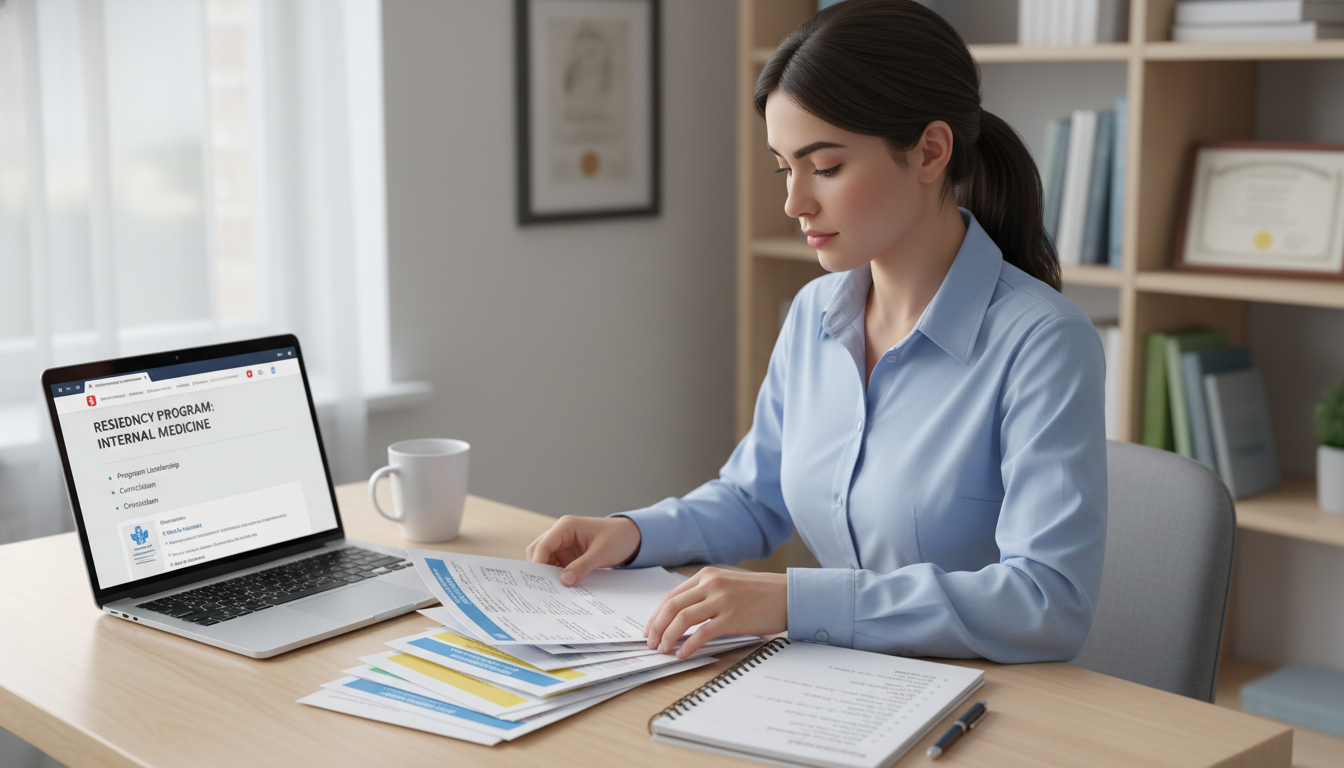 Residency applicant planning and organizing interview materials - in person residency interview for The Complete Guide to In-