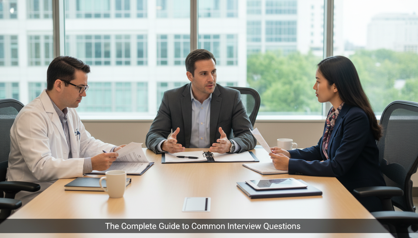 Residency panel asking behavioral interview questions - residency interview questions for The Complete Guide to Common Interv