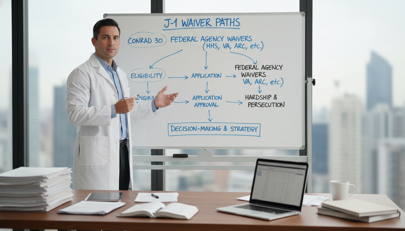 Physician choosing between J-1 waiver program options - J-1 waiver for The Complete Guide to J-1 Waiver Strategies