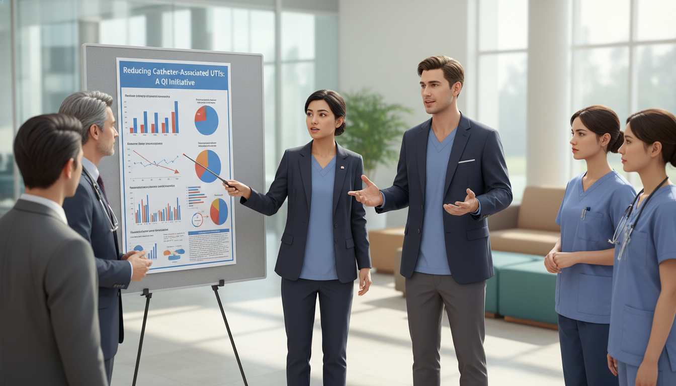 Residents presenting a quality improvement project Residents presenting a quality improvement project - chief resident for The Complete Guide to Leadership Positions in Residen