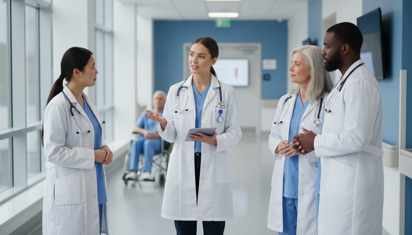 Medical student during a clinical rotation impressing an attending physician - low Step 1 score for The Complete Guide to Low