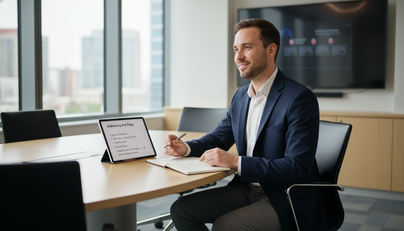 Residency applicant preparing for an interview to discuss red flags Residency applicant preparing for an interview to discuss red flags - red flags residency application for The Complete Guide