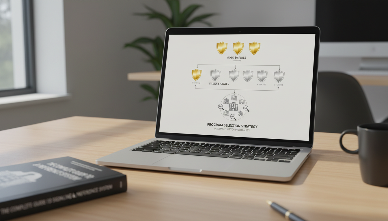 Diagram of gold and silver residency preference signals - ERAS signaling for The Complete Guide to Signaling & Preference Sys