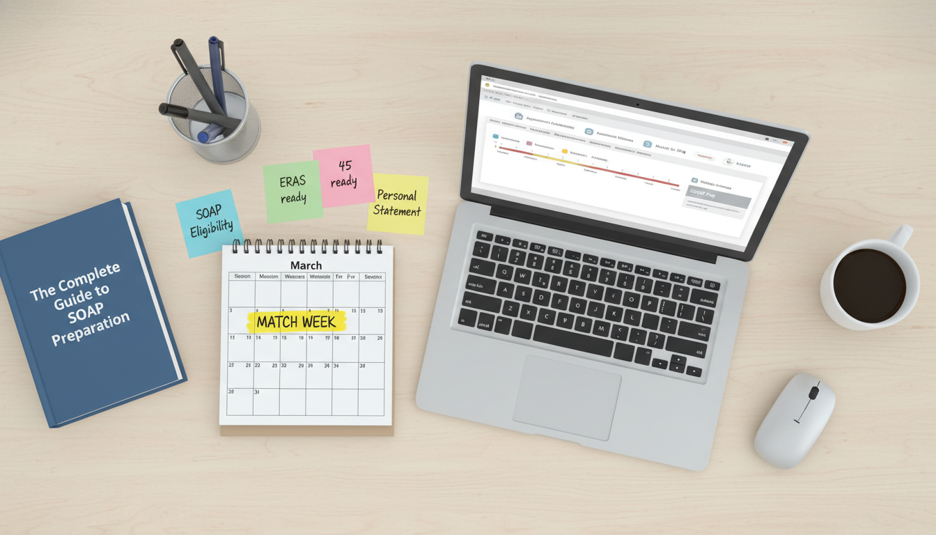 Timeline planning for NRMP SOAP residency week - SOAP residency for The Complete Guide to SOAP Preparation