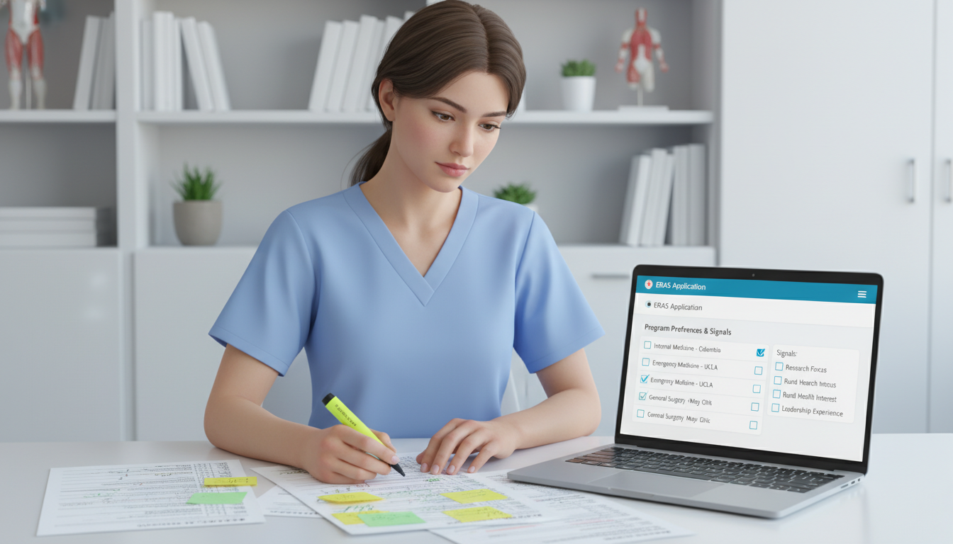 Medical resident reviewing program list and signaling preferences Medical resident reviewing program list and signaling preferences - supplemental ERAS for The Complete Guide to Supplemental