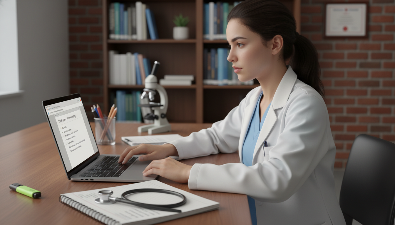 Residency applicant referencing interview notes to write personalized thank you notes Residency applicant referencing interview notes to write personalized thank you notes - thank you email after interview for T