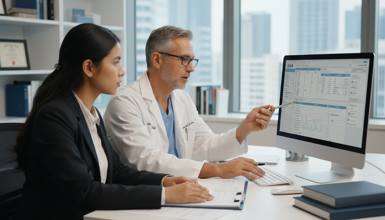 International medical graduate discussing patient case with US attending physician - US clinical experience for The Complete