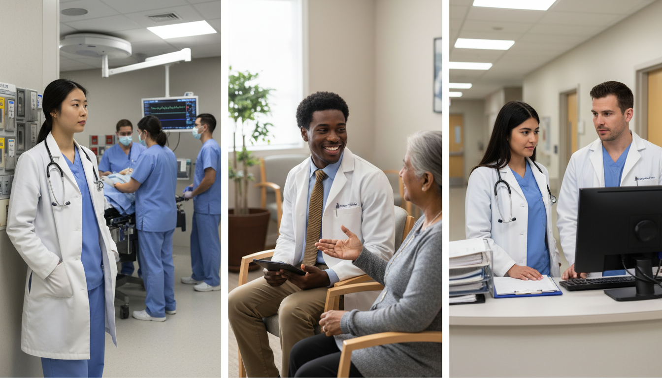 Different clinical volunteering settings for premed and medical students -  for Correlation Between Early Clinical Volunteeri