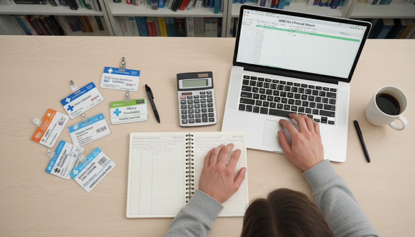 Premed calculating clinical volunteering hours and planning AMCAS entries -  for How Many Different Clinical Volunteer Roles