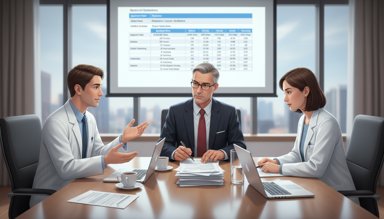 Program director discussing applicant experience during selection committee meeting -  for How Program Directors Read Clinica