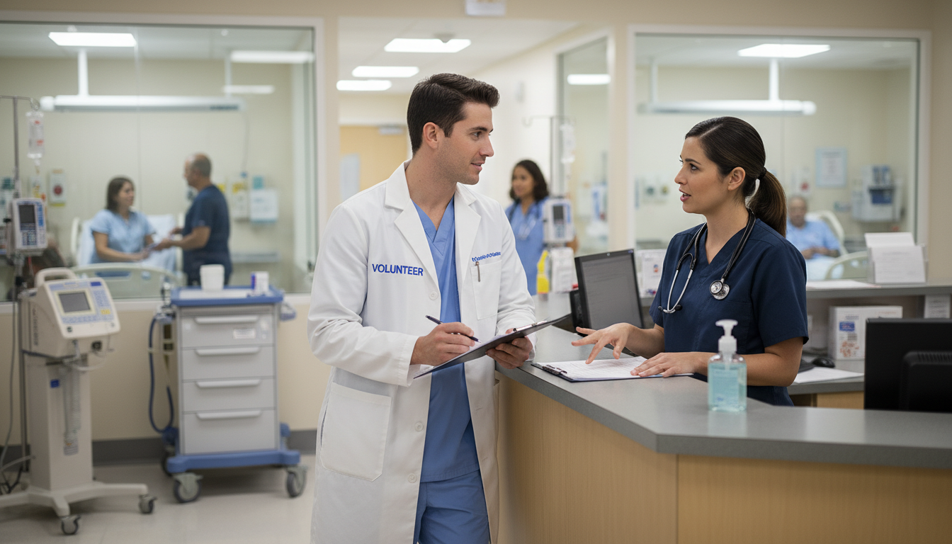 Premed student turning routine hospital volunteer work into clinical learning Premed student turning routine hospital volunteer work into clinical learning - for How to Turn a Boring Volunteer Role into