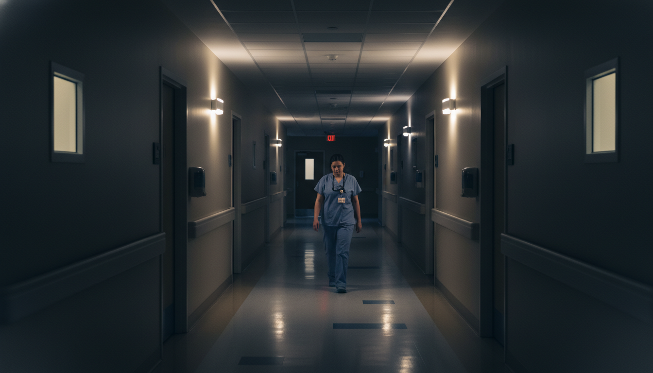 Quiet hospital corridor in oncology ward Quiet hospital corridor in oncology ward - for Inpatient Oncology Volunteering: Navigating Grief, Burnout, and Boundaries